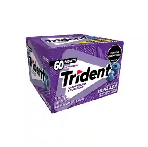 Chicle Trident Mora Azul X60
