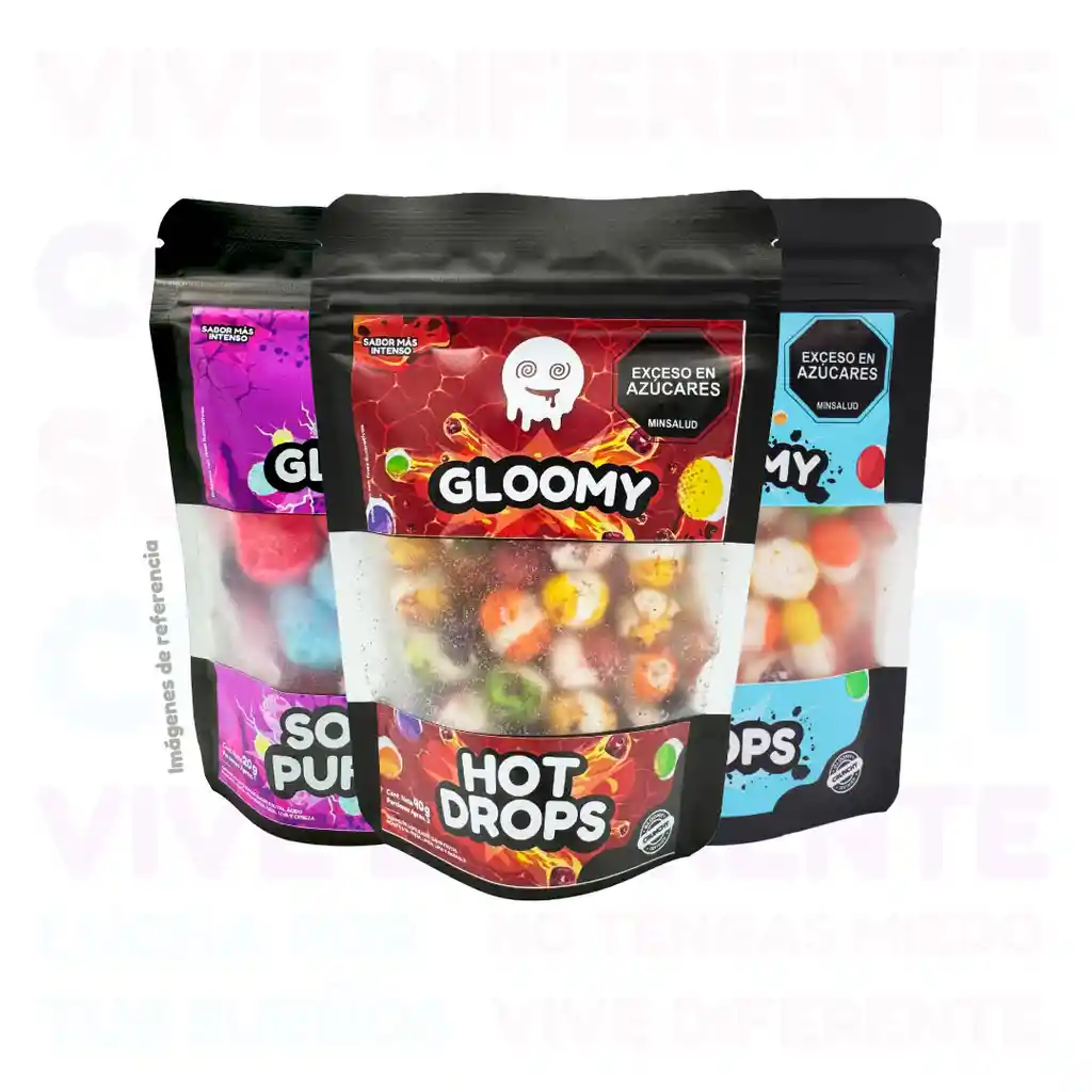 Gloomys Dulces Y Caramelos Variados Combo Mix Glow