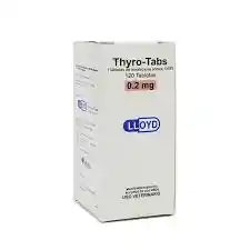 Thyro Tabs 0.2 Mg Frasco X 120 Tab