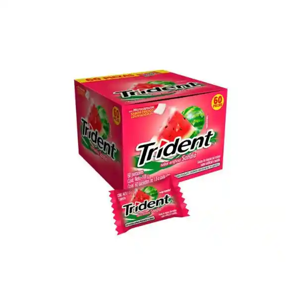 Chicle Trident Sandia X60