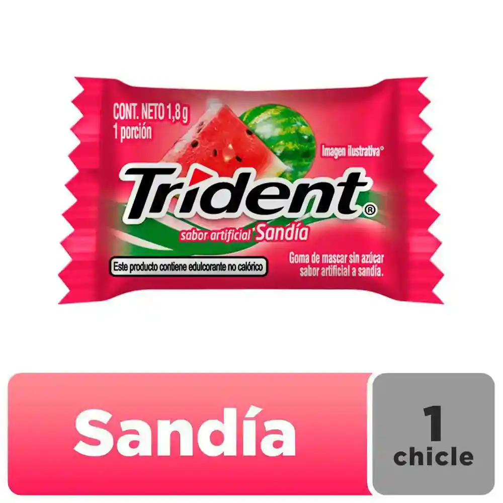 Chicle Trident Sandia X60