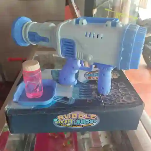 Lanzador De Burbujas 32 Agujeros Azul