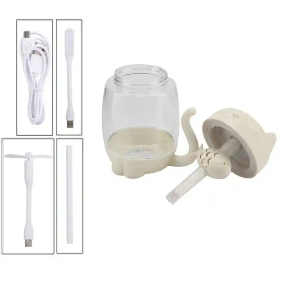 Humidificador Difusor De Aromas Gato Ambientador 350 Ml 3 En 1
