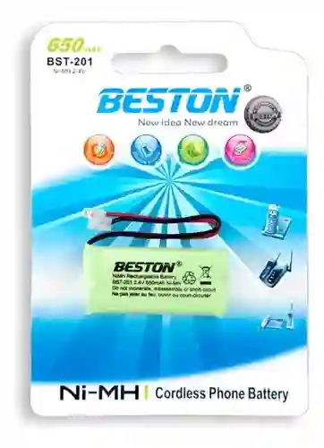 Batería Recargable Bst-201 Beston Para Teléfonos Inalámbricos – 2.4v Ni-mh 650mah
