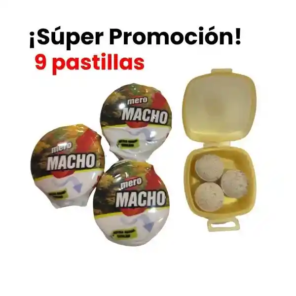 Mero Macho Potenciador Sexual Masculino X9 Comprimidos Oferta