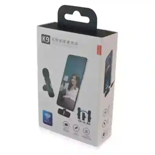 Micrófono Inalámbrico Solapa K9 X 2 Compatible Con Iphone