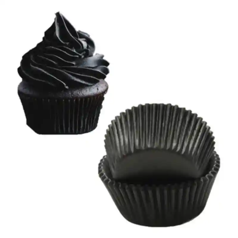 Capacillos Cupcakes Negros #5 X 100 Unidades