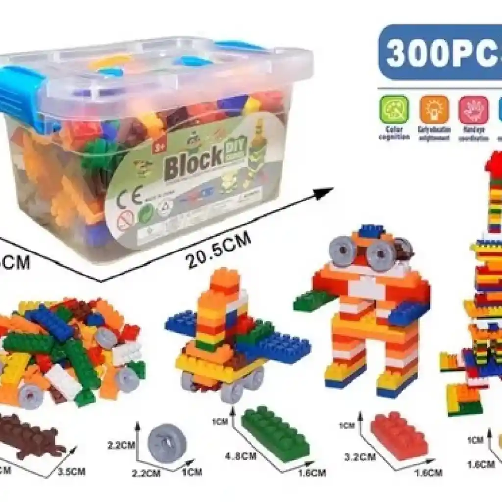 Armatodo Juego De Bloques Para Niños 300 Piezas Pequeñas
