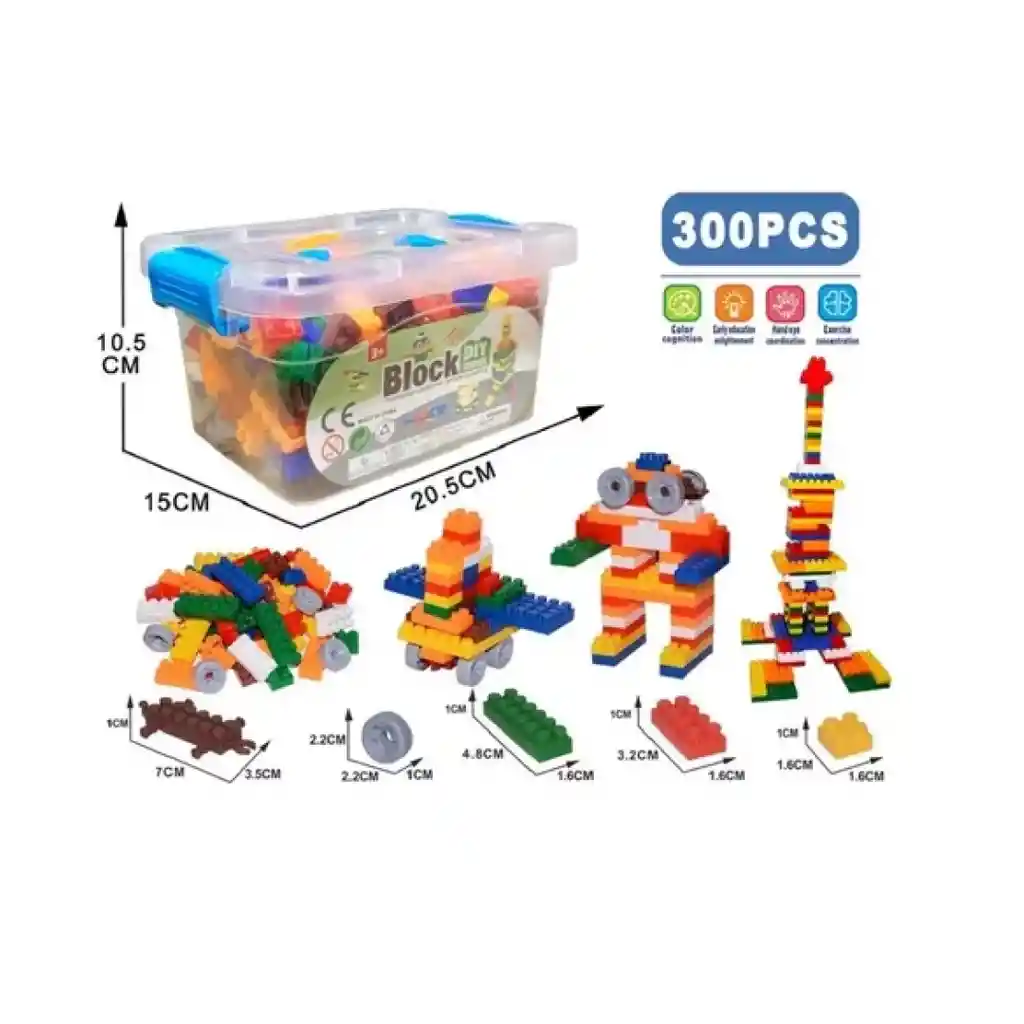 Armatodo Juego De Bloques Para Niños 300 Piezas Pequeñas