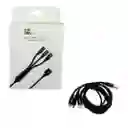 Cable Pulpo Datos Y Cargador Usb Reforzado 3 En 1 (iphone/tipoc/v8)