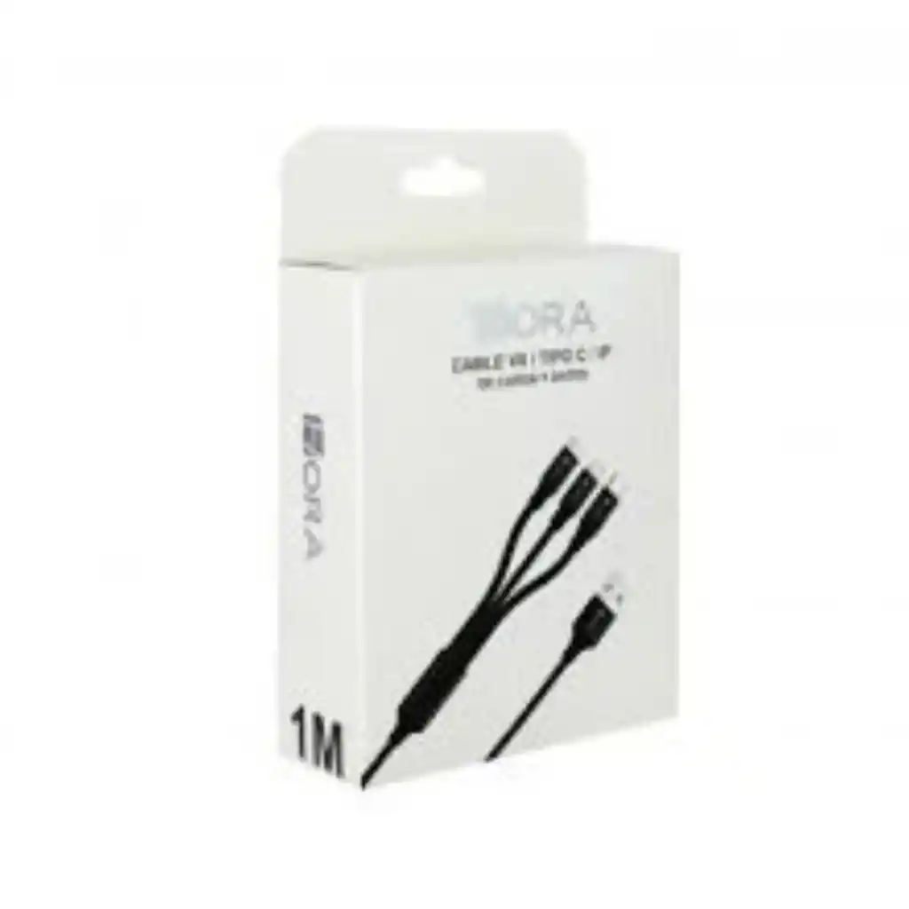 Cable Pulpo Datos Y Cargador Usb Reforzado 3 En 1 (iphone/tipoc/v8)