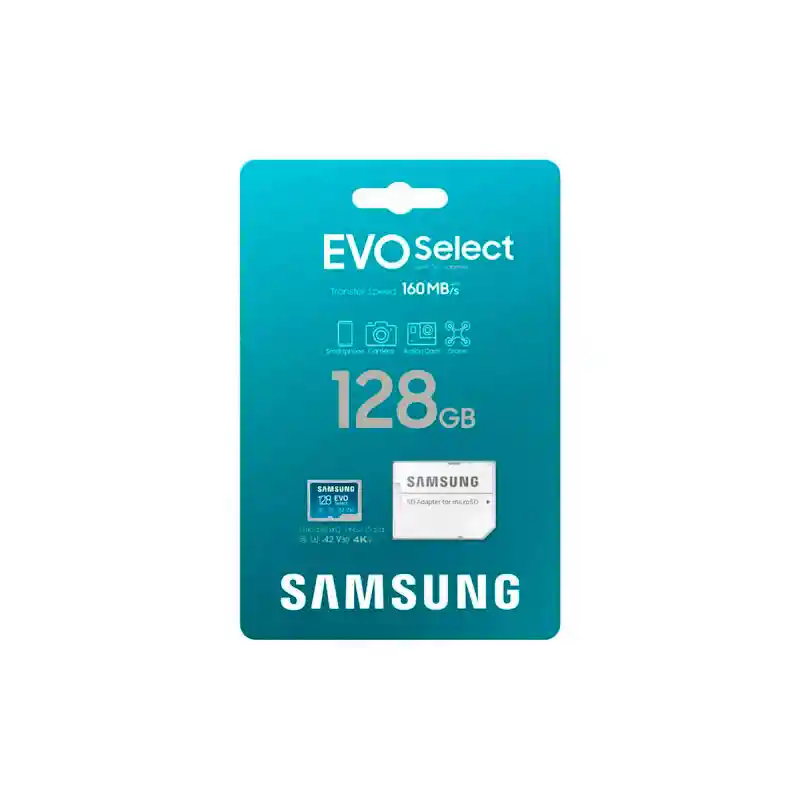 Micro Sd 128gb Samsung Evo Select 160mbs
