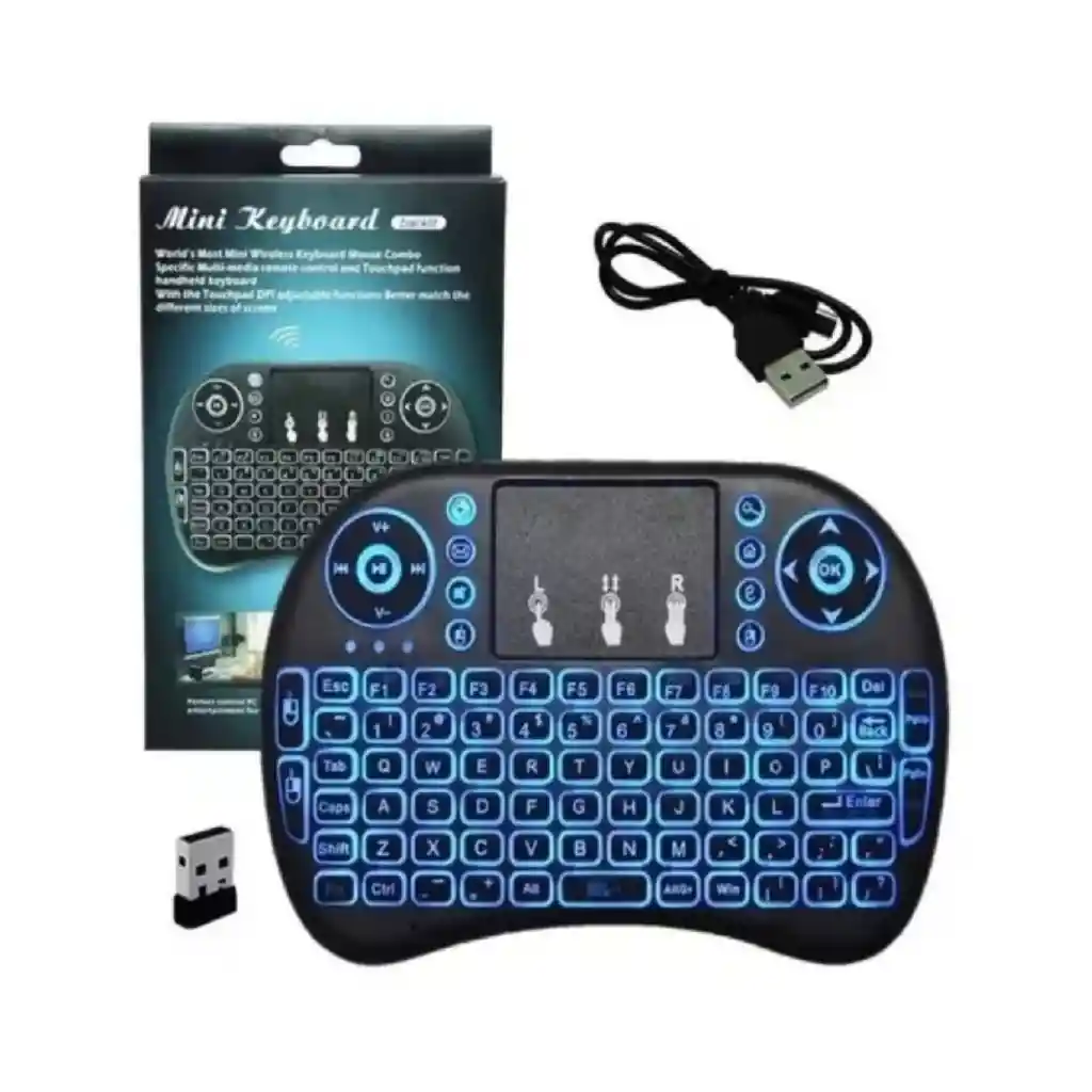 Mini Teclado Inalámbrico Control Para Smart Tv