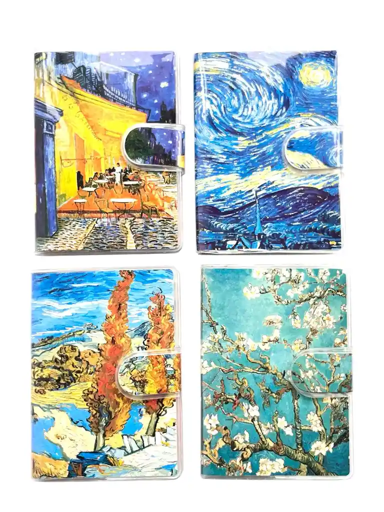 Libreta De Apuntes Mini Van Gogh 4 Motivos Diferentes
