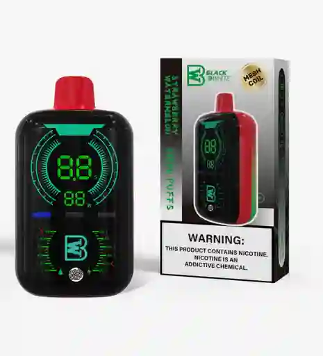 Vape Black And White Strawberry Watermelon 28.000 Puffs