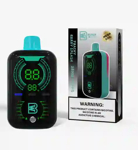Vape Black And White Peachy Berry Splash 28.000 Puffs
