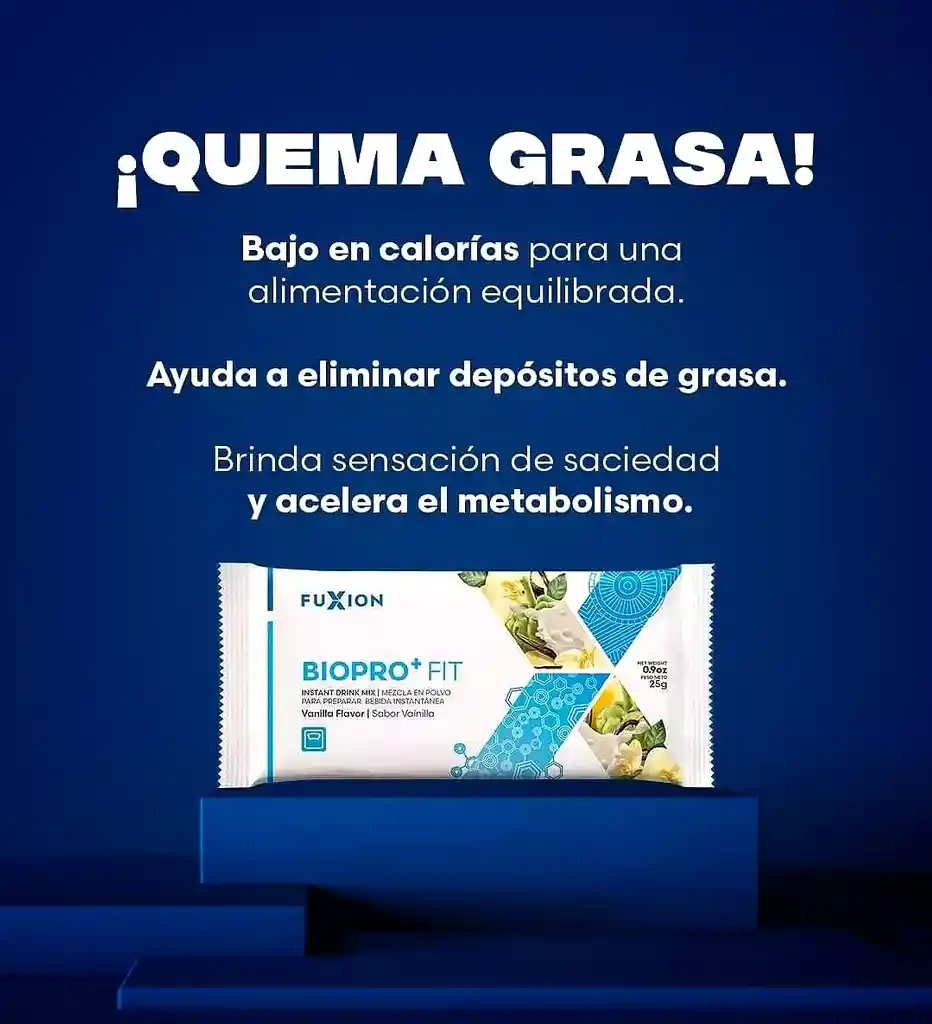 Proteína Biopro+ Fit Fuxion Gym, Tonifica, Reduce Apetito