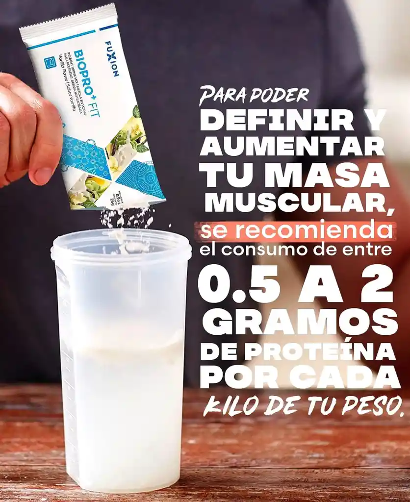 Proteína Biopro+ Fit Fuxion Gym, Tonifica, Reduce Apetito