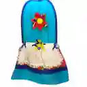 Forro Para Licuadora Azul Flores