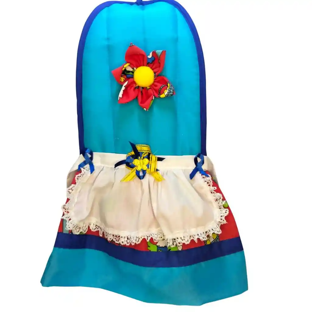 Forro Para Licuadora Azul Flores