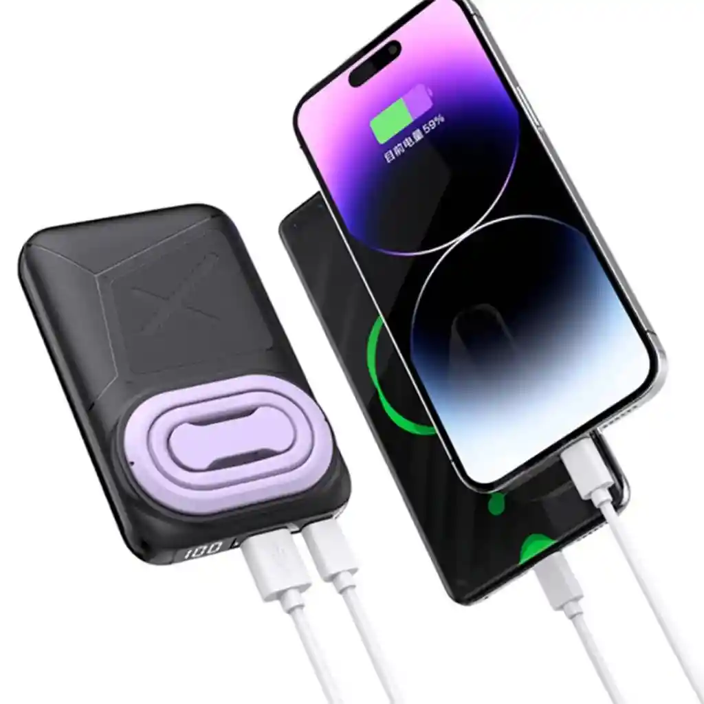 Power Bank Magsafe W2 10.000 Mah Carga Rapida Bateria Inalambrica
