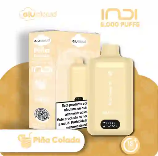 Vape Glucloud Piña Colada Indi 8000 Puffs