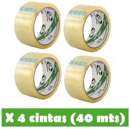 Cinta Ancha O Gruesa Transparente X 4 Und Andina