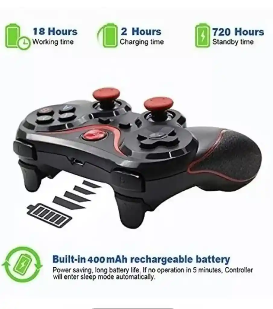 Control Bluetooth Universal X3 Gamepad Para Celulares - Consolas Y Computadores