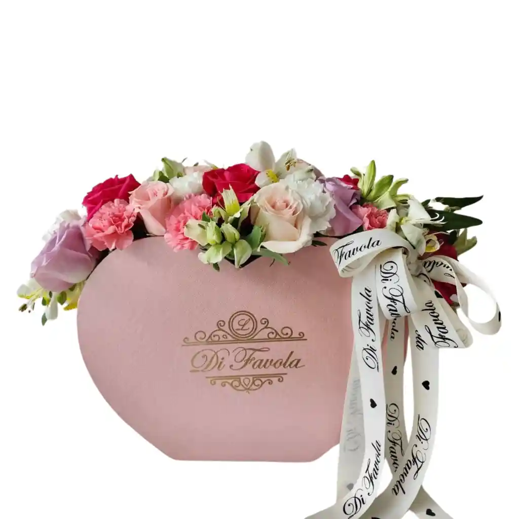 Flores En Lujosa Caja Cartera De Flores Mixtas , Especial Dia De La Mujer