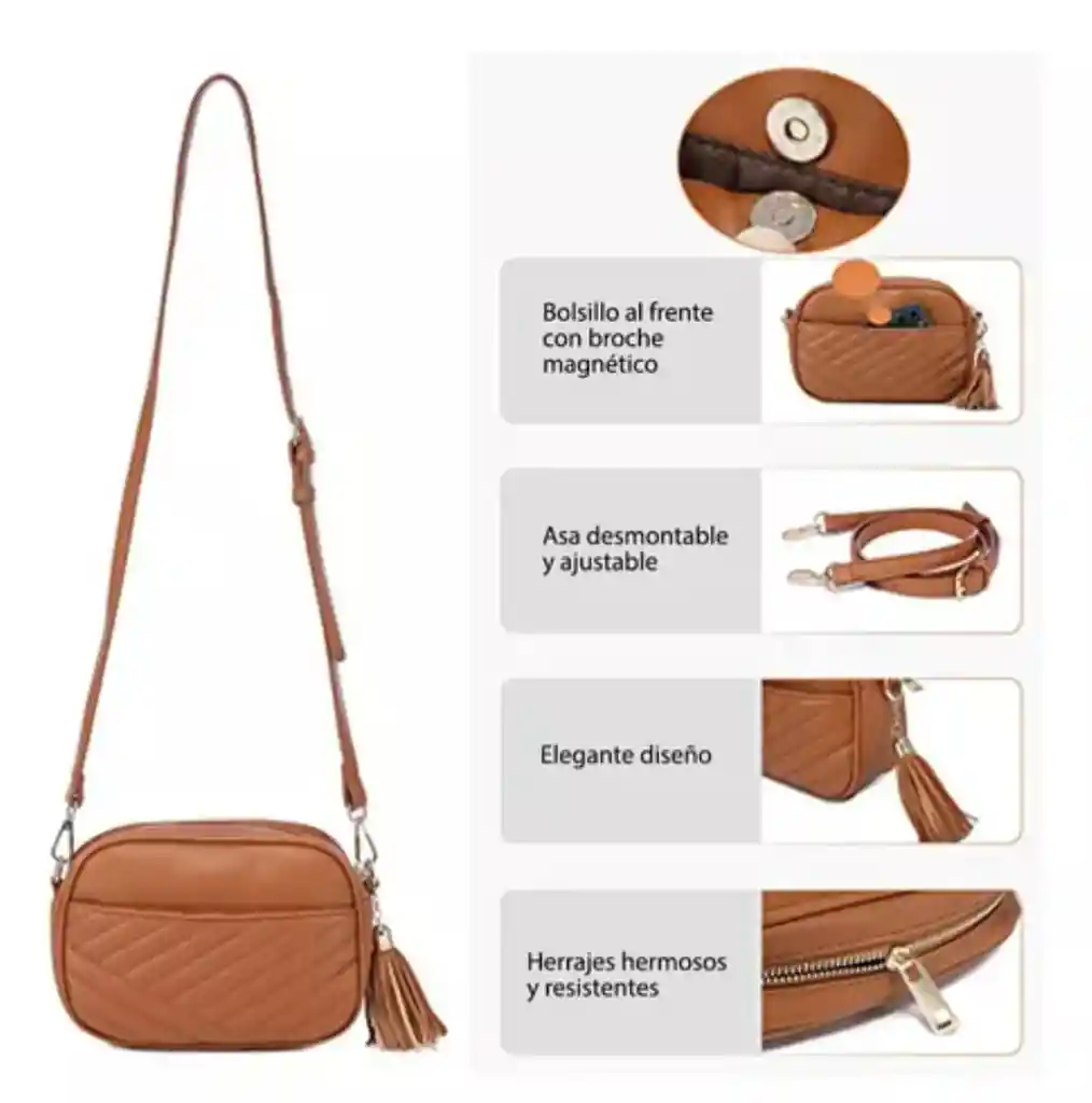 Cartera Camel Chic Crossbody