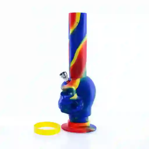 Bong En Silicona Calavera - Multiocolor