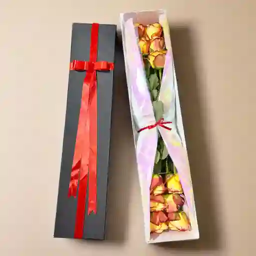 Caja De 12 Rosas