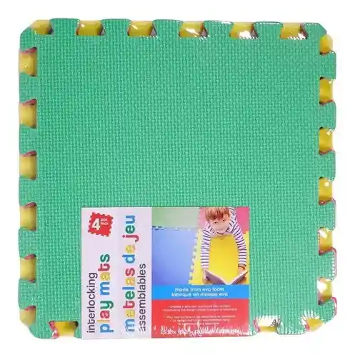 Tapete De Foami Gateo Bebé X 4 Fichas De 39x39 Cm C/u