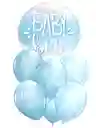 Globos Latex Baby Shower Niño Revelacion Genero Boy