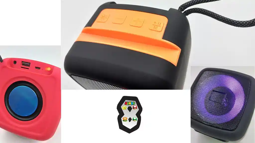 Bafle Bluetooth Recargable Rgb Con Pedestal Para Telefono