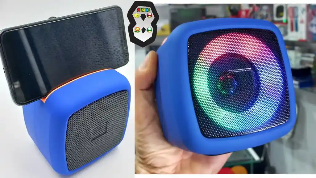 Bafle Bluetooth Recargable Rgb Con Pedestal Para Telefono