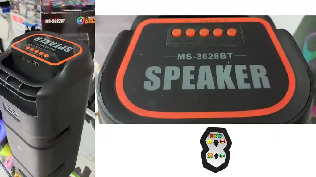 Bafle Bluetooth Mediano Recargable Rgb Excelente Sonido Fm Usb Y Micro