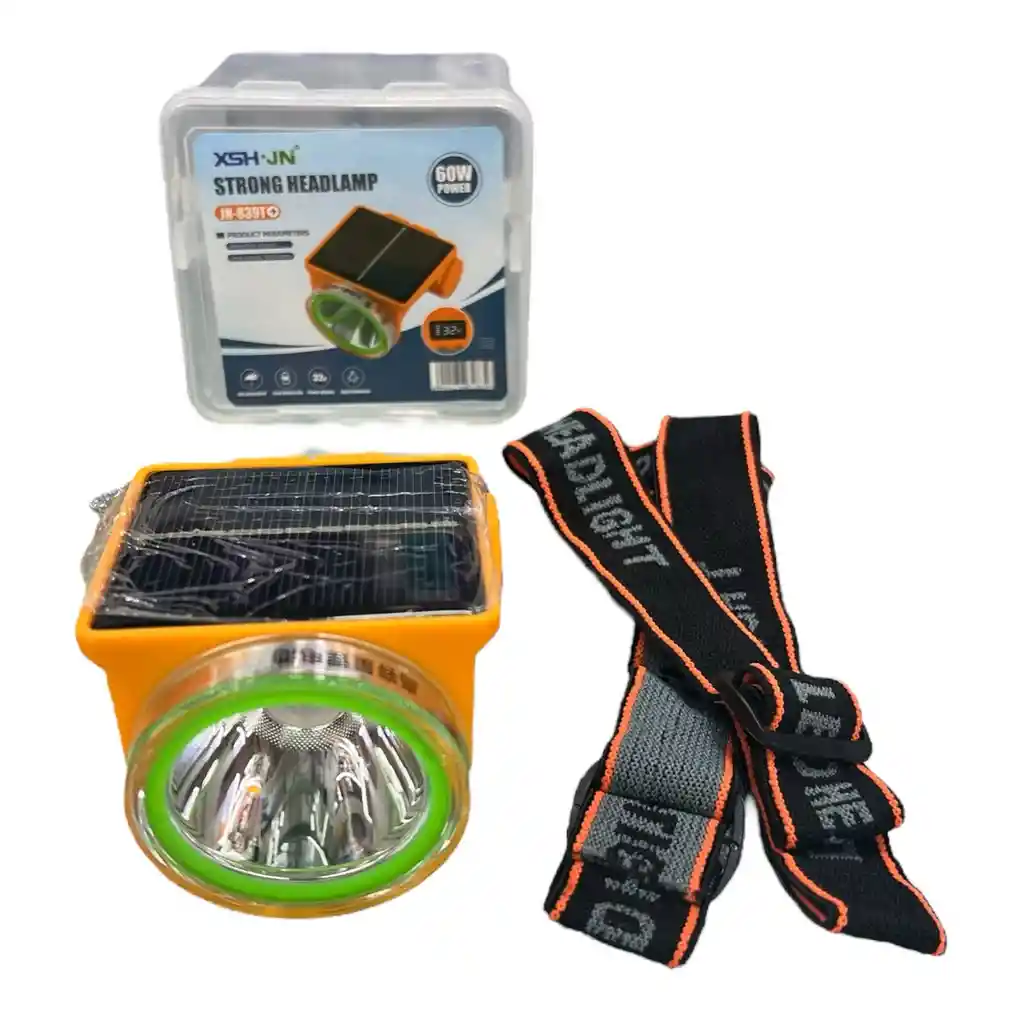 Linterna Minera Con Panel Solar