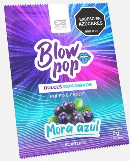Blow Pop Mora Azul Elixir