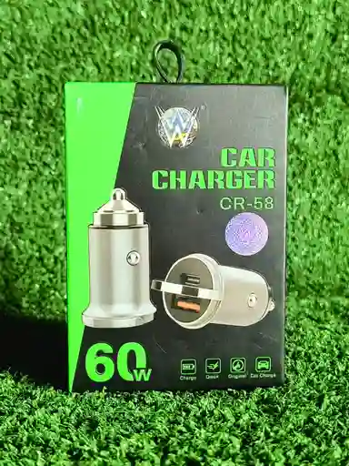 Adaptador Carro 60w | Cargador Para Carros | Compatible Para Todos Los Celulares