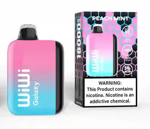 Vape Wiwi Galaxy Peach Mint 18.000 Puffs