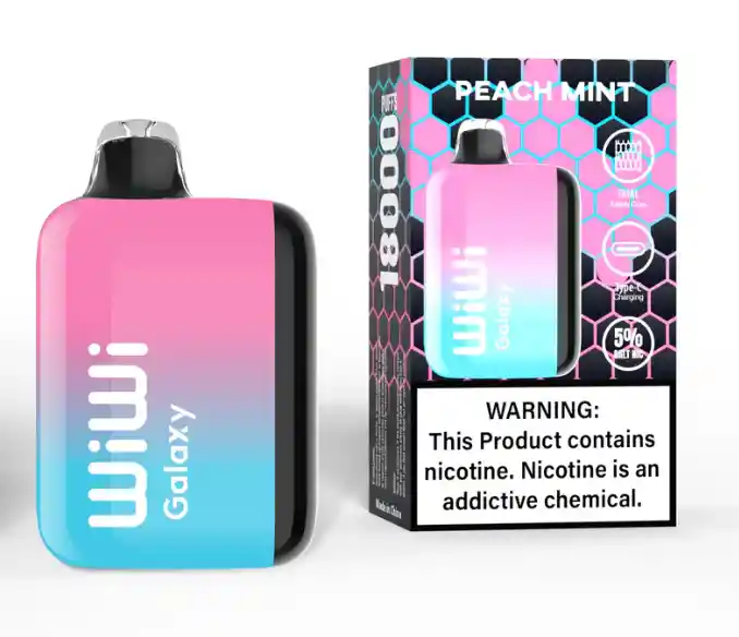 Vape Wiwi Galaxy Peach Mint 18.000 Puffs