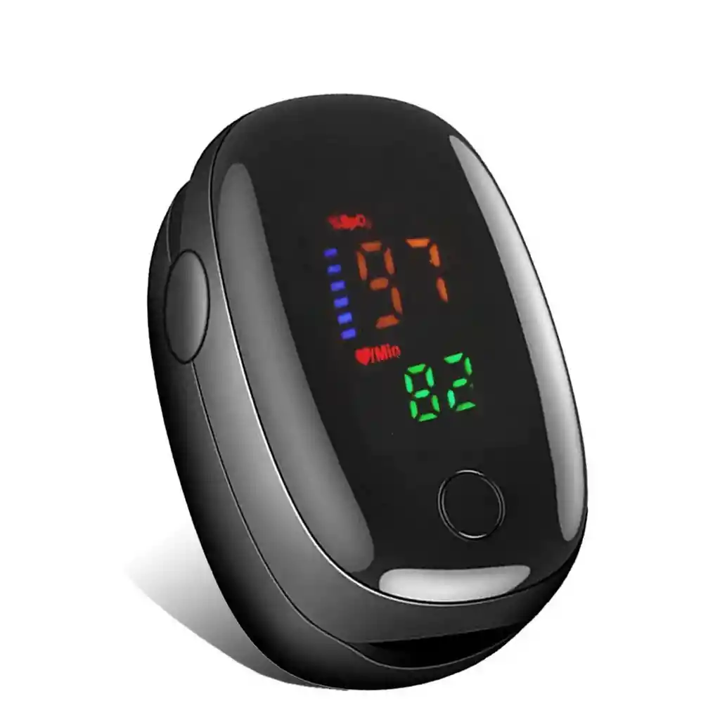 Oxímetro De Dedo De Pulso Ritmo Cardiaco Portatil + Baterias