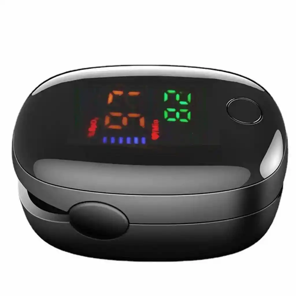 Oxímetro De Dedo De Pulso Ritmo Cardiaco Portatil + Baterias