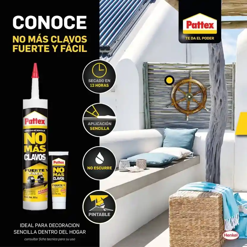 No Mas Clavos Pattex Fuerte 353 Grs