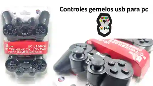Control Pc Tipo Play Por 2 Gemelos