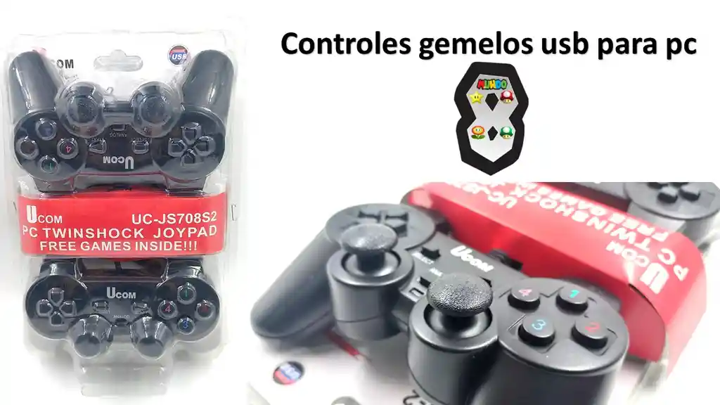 Control Pc Tipo Play Por 2 Gemelos
