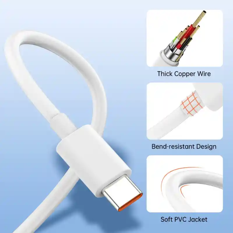 Cable Turbo Carga Rápida Para Xiaomi Tipo C Original