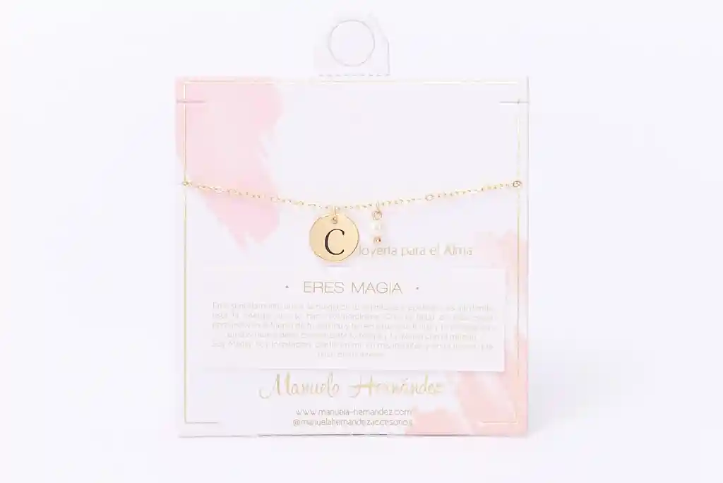 Pulsera Medallon Inicial