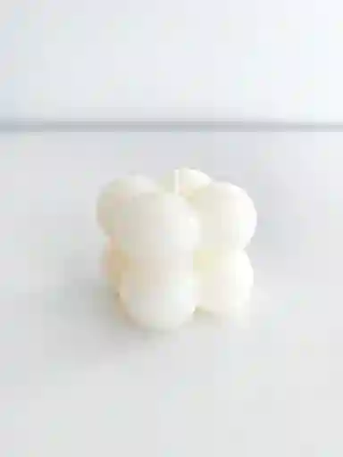 Velas Aromáticas De Burbujas Pequeñas Blanca
